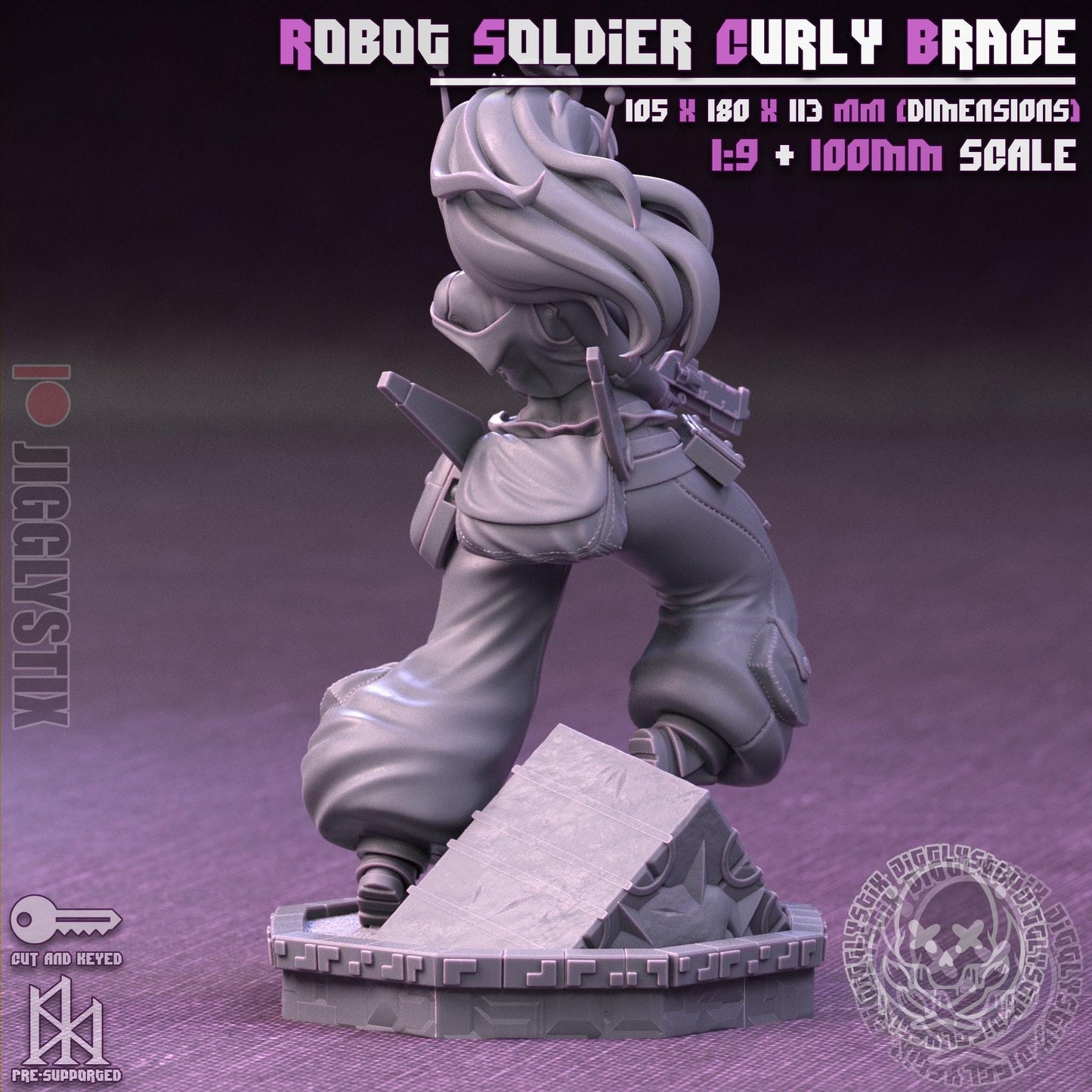 Robot Soldier Curly Brace Miniature - by Jigglystix