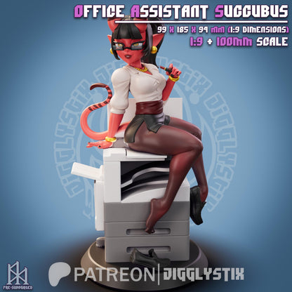 Office Assistant Succubus Miniature - by Jigglystix