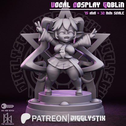 Vocal Cosplay Goblin Miniature - by Jigglystix