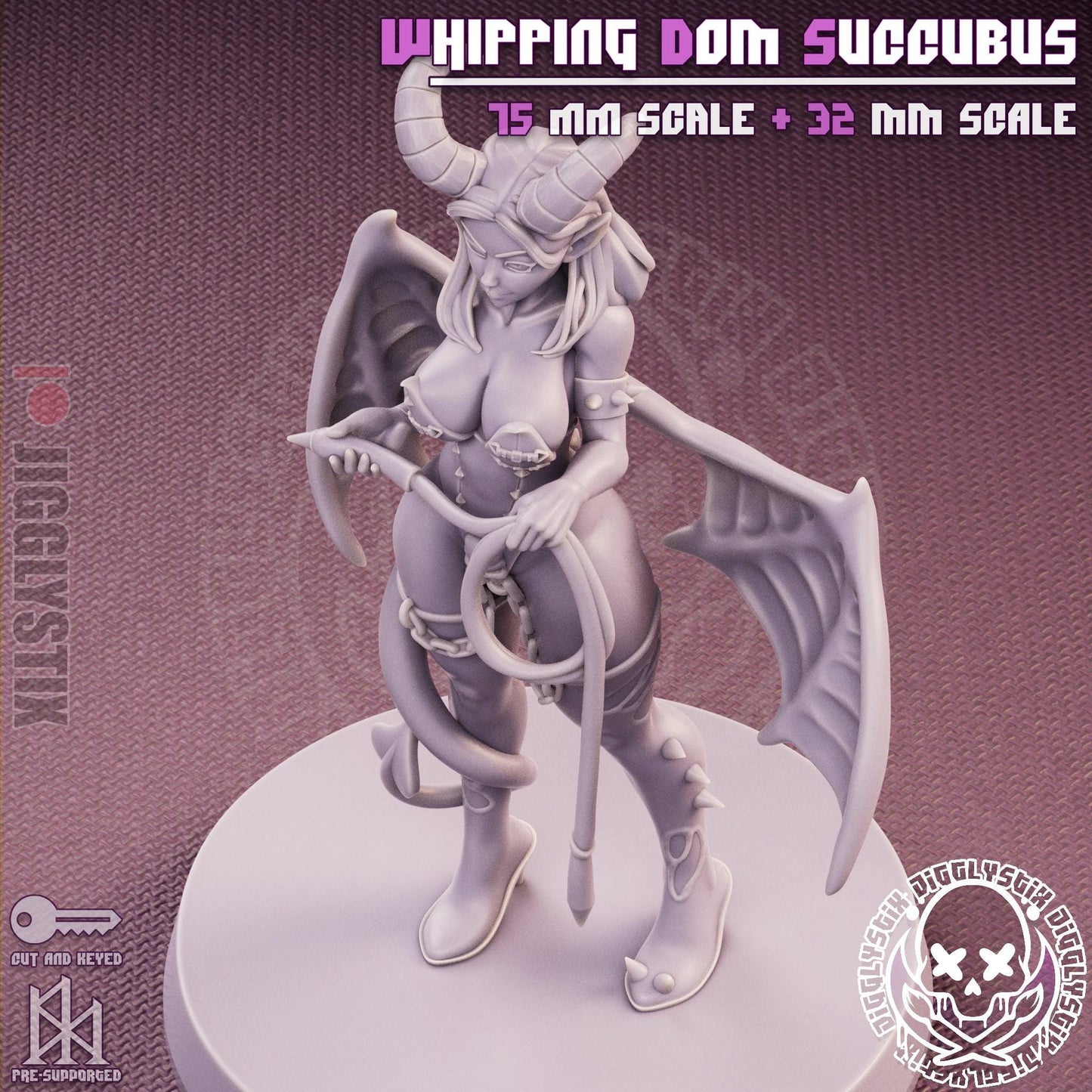 Whipping Dom Milf Succubus Miniature - by Jigglystix