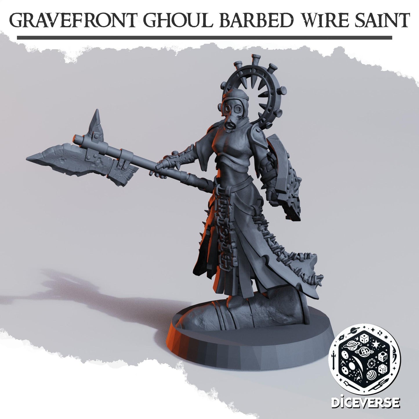 Gravefront Ghoul Barbed Wire Saint Modular Miniatures - Diceverse