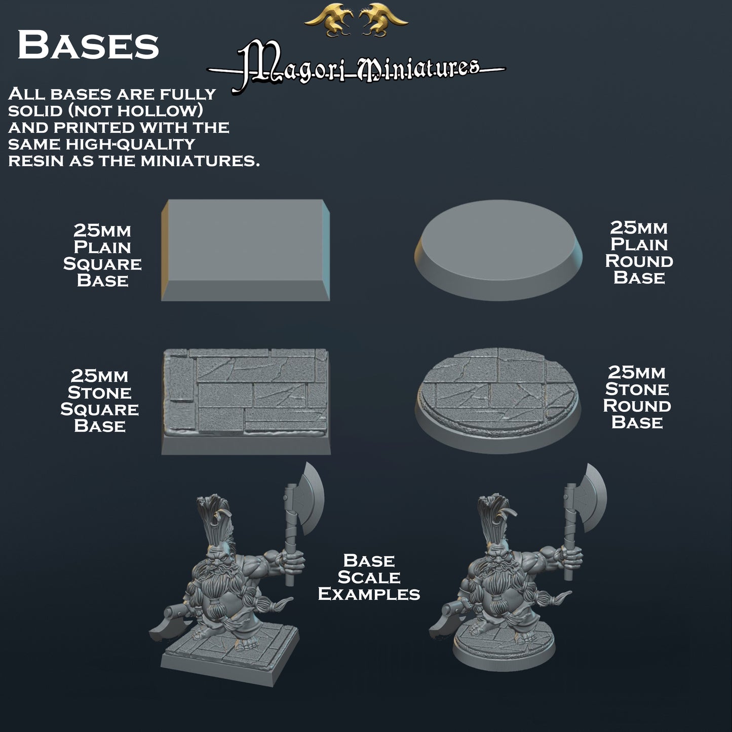 Dwarven Treasure Hunter Miniatures - by Magori Miniatures
