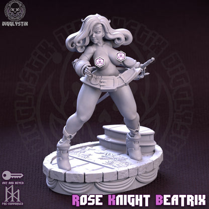 Rose Knight Beatrix Miniature - by Jigglystix