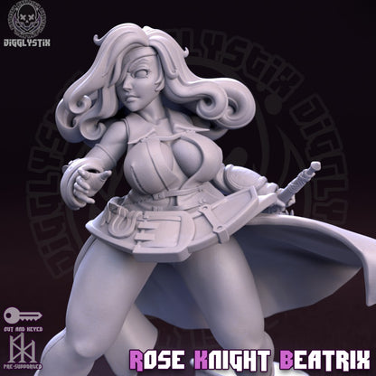 Rose Knight Beatrix Miniature - by Jigglystix
