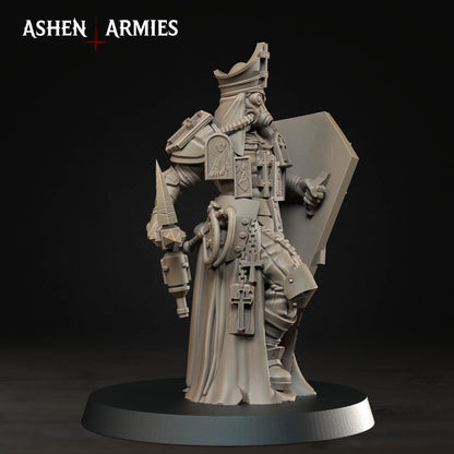 Bleeding Procession Castigator Hammer Miniature - Ashen Armies by Bite the Bullet
