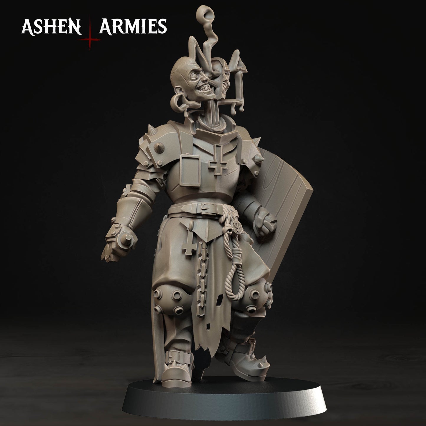 Hellbound Apostasy Heretic Chorister Miniature - Ashen Armies by Bite the Bullet