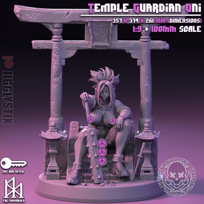 Temple Guardian Oni Miniature - by Jigglystix
