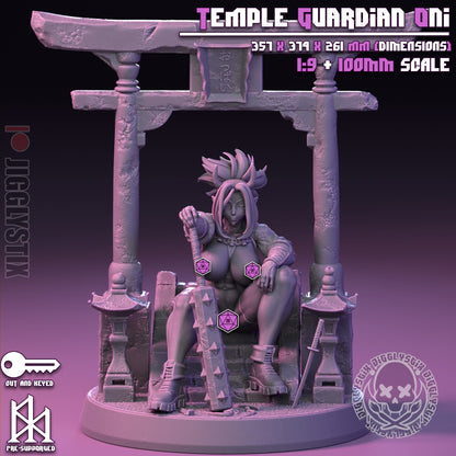 Temple Guardian Oni Miniature - by Jigglystix