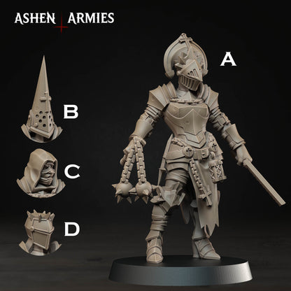 Bleeding Procession Stigmatic Nun Miniatures - Ashen Armies by Bite the Bullet