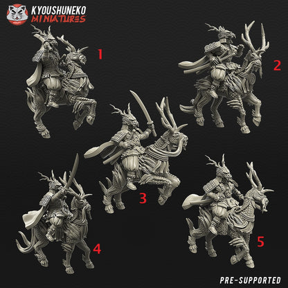Japanese Elite Guard Kirin Rider Miniatures - by Kyoushuneko Miniatures
