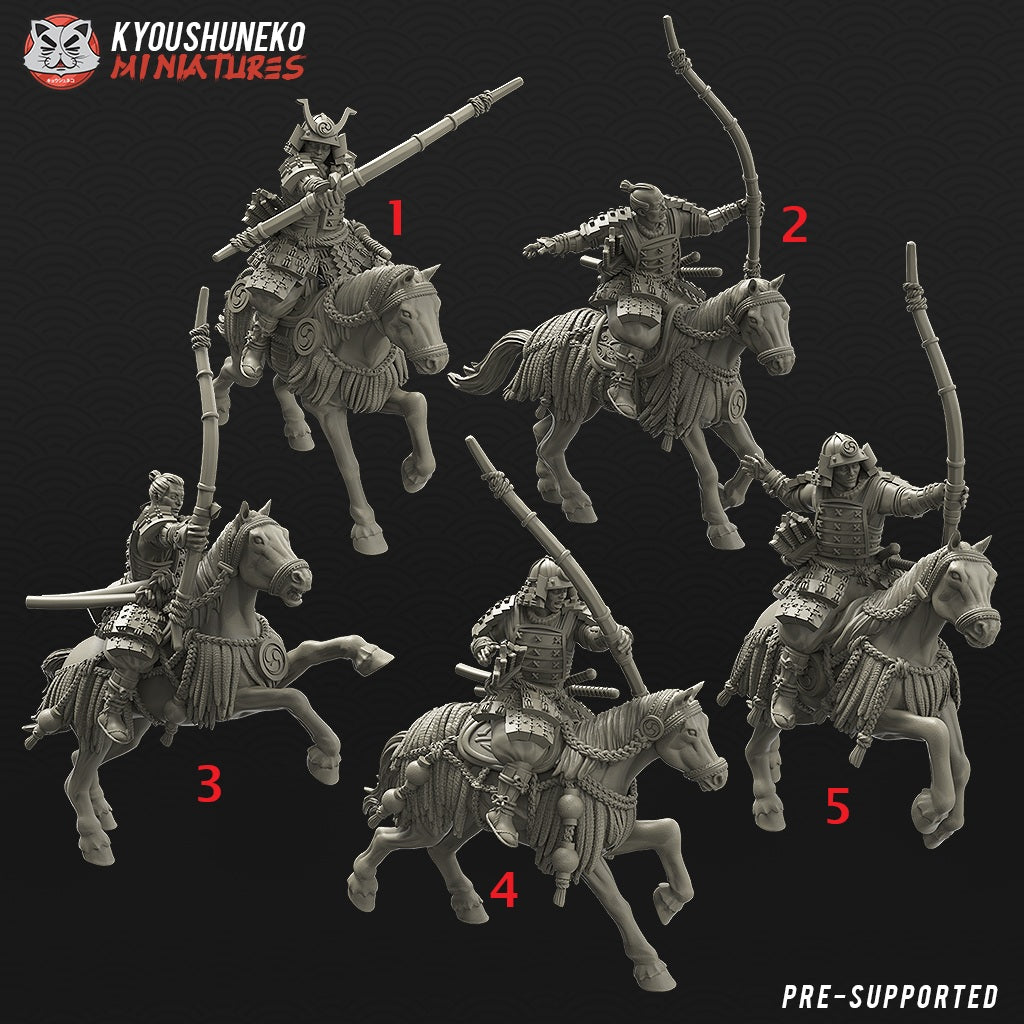 Japanese Samurai Bow Rider Miniatures - by Kyoushuneko Miniatures