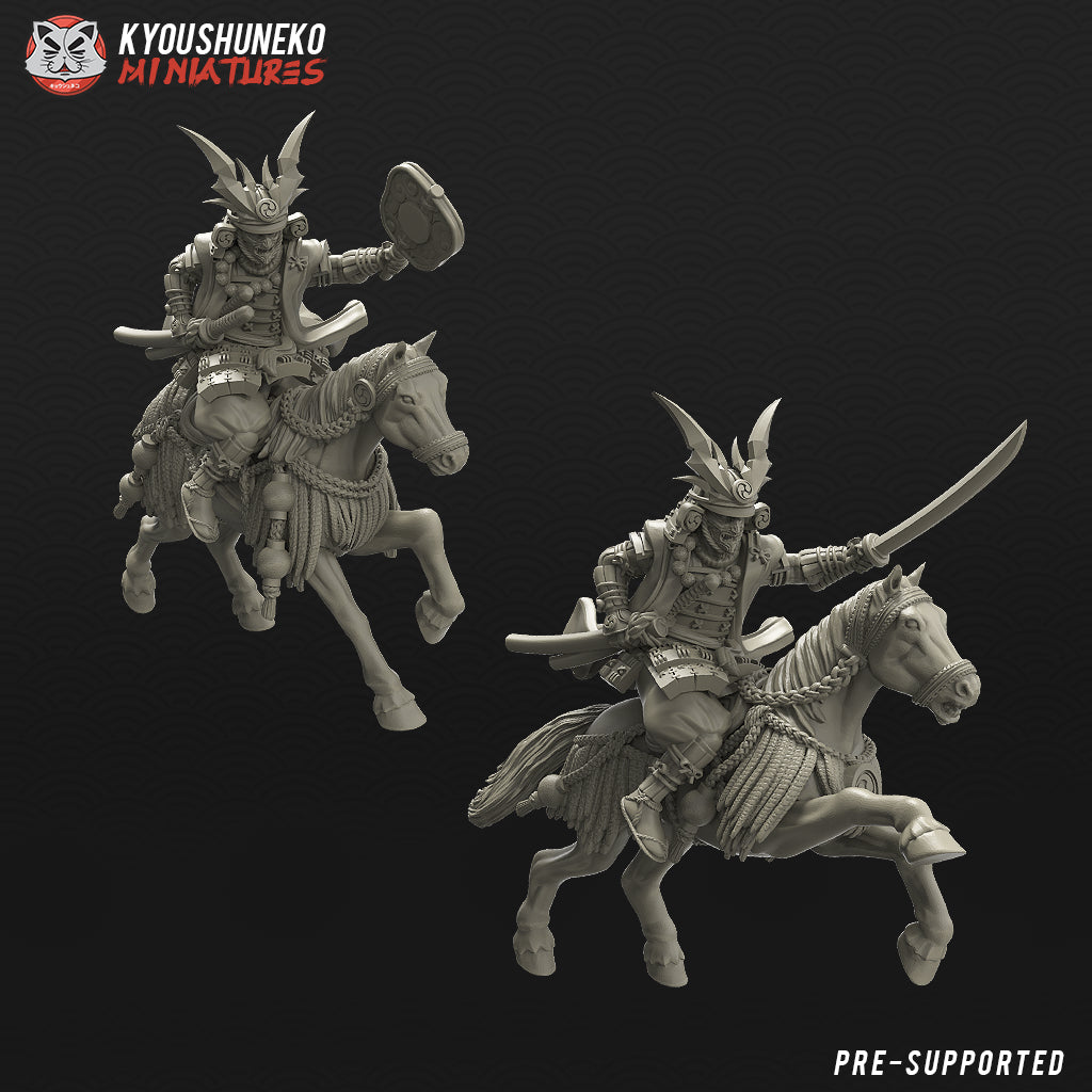Japanese Samurai Daimyo Rider - by Kyoushuneko Miniatures