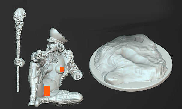 Camille the Witch Miniature - by Claydemon Miniatures