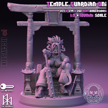 Temple Guardian Oni Miniature - by Jigglystix