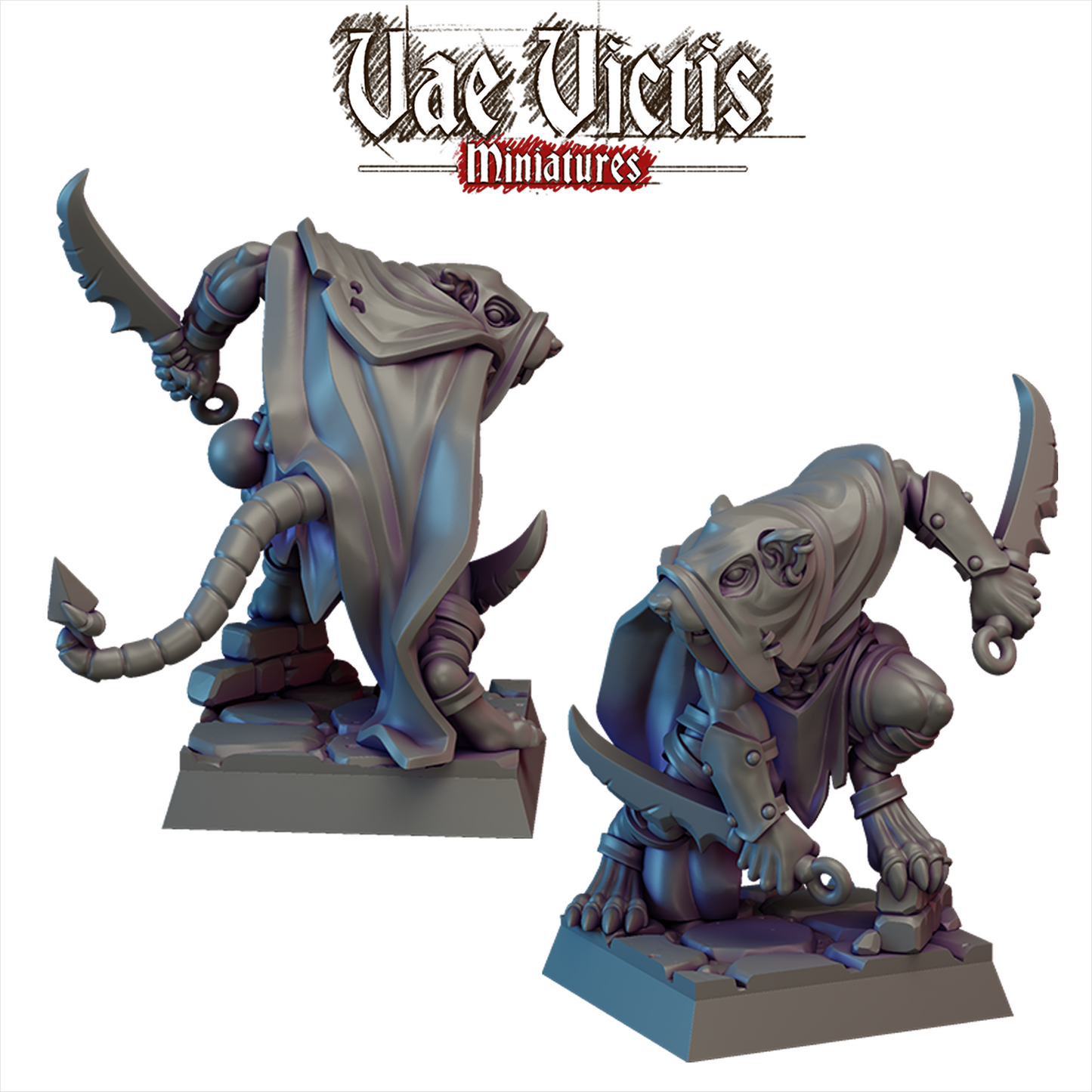 Ratfolk Assassin Adept Miniature - by Vae Victis Miniatures