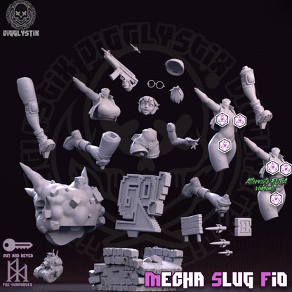 Mecha Slug Fio Miniature - by Jigglystix