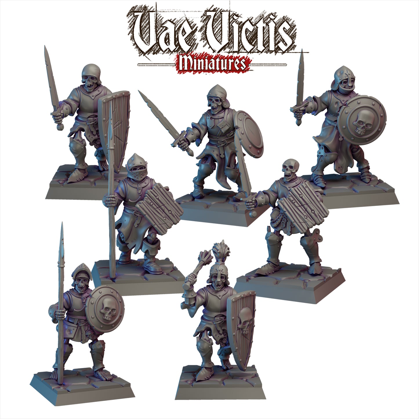 Skeleton Army Miniatures SET B - by Vae Victis Miniatures