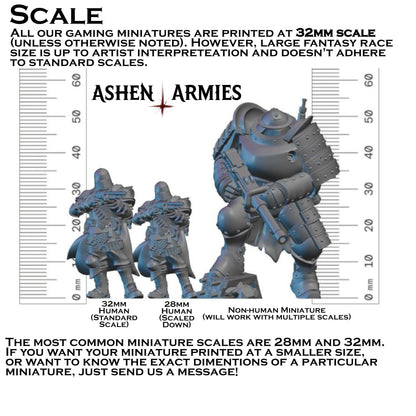 Hellbound Apostasy Scripture Guardian Miniature - Ashen Armies by Bite the Bullet