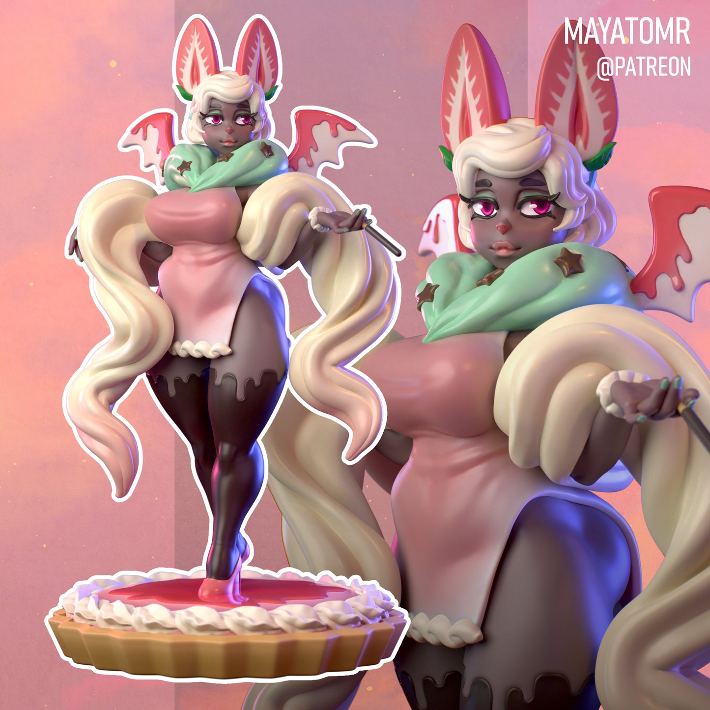 Strawberries and Cream Miniature - by Mayatomr