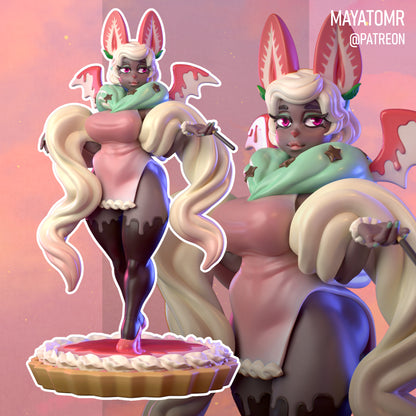 Strawberries and Cream Miniature - by Mayatomr