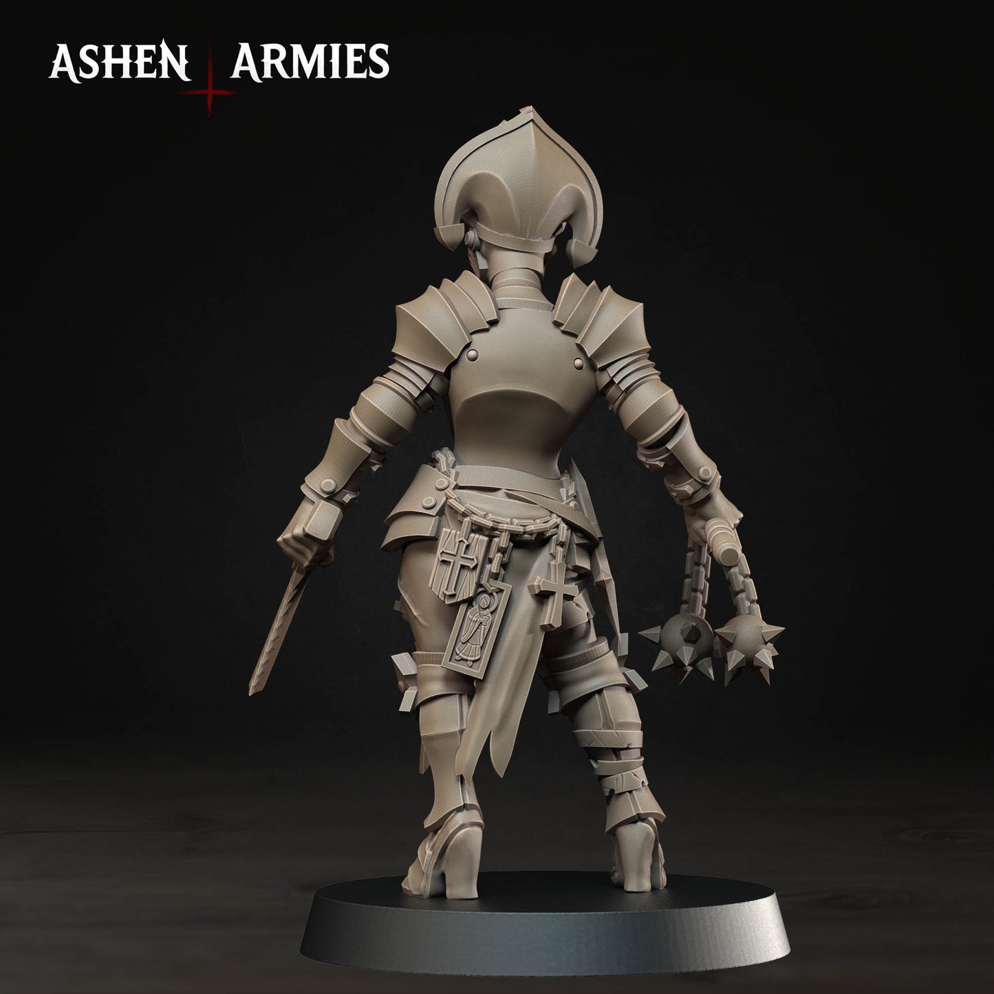 Bleeding Procession Stigmatic Nun Miniatures - Ashen Armies by Bite the Bullet