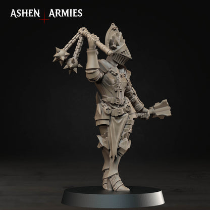 Bleeding Procession Stigmatic Nun Miniatures - Ashen Armies by Bite the Bullet