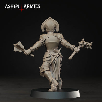 Bleeding Procession Stigmatic Nun Miniatures - Ashen Armies by Bite the Bullet