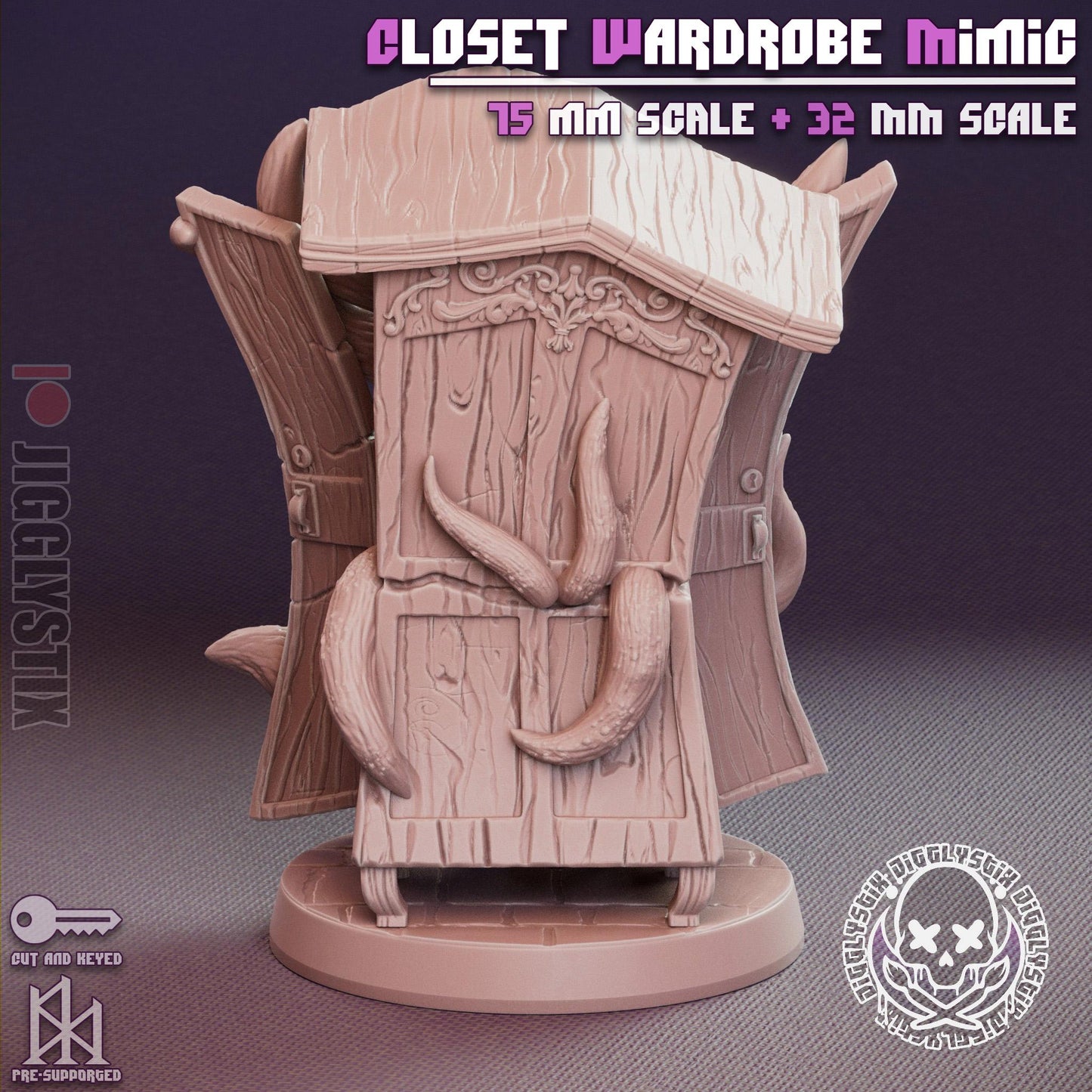 Closet Wardrobe Mimic Miniature - by Jigglystix