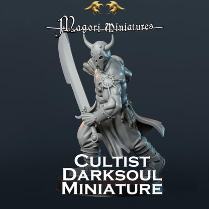 Darksoul Cultist Miniature B - by Magori Miniatures