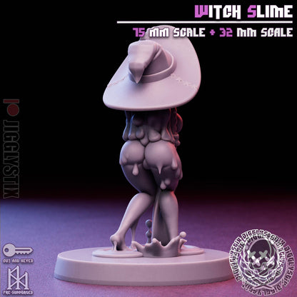 Witch Slime Girl Miniature - by Jigglystix