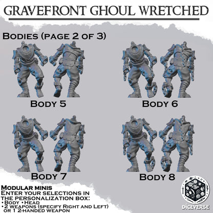 Gravefront Ghoul Wretched Modular Miniatures - Diceverse