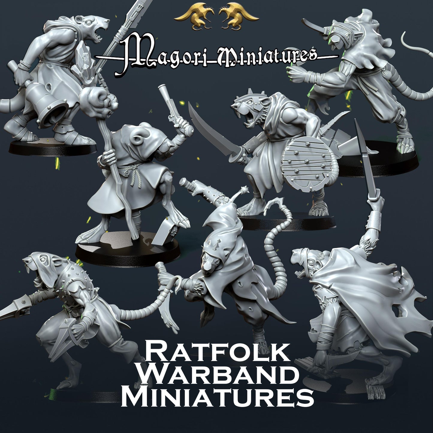 Ratfolk Warband Miniatures - by Magori Miniatures
