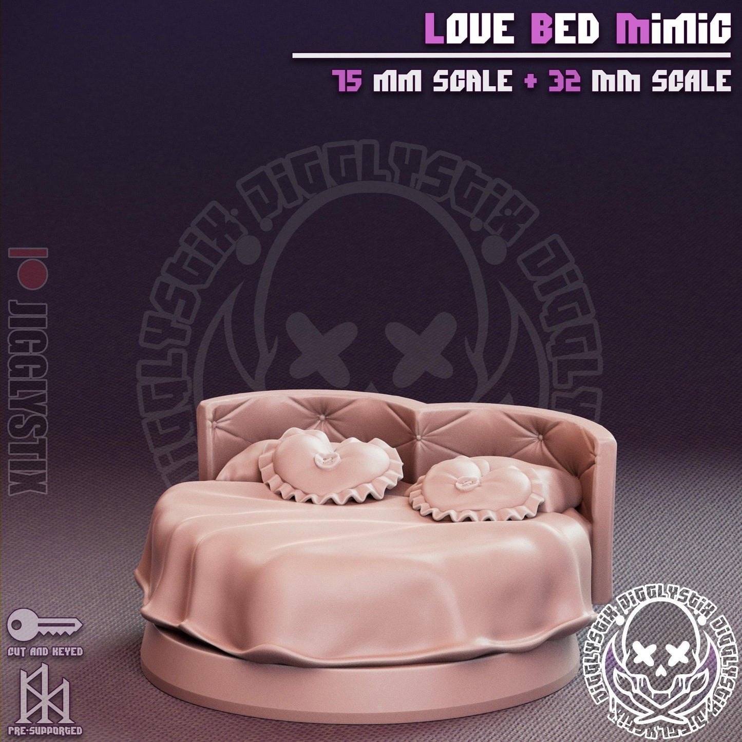 Love Bed Mimic Miniature - by Jigglystix