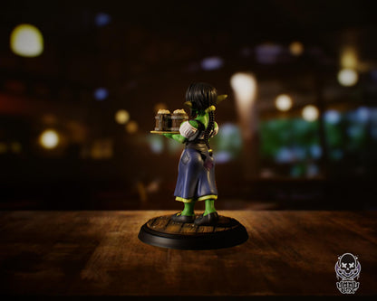 Goblin Waitress Miniature - by Jigglystix
