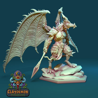 Dazgak the Dragonlord Miniature - by Claydemon Miniatures
