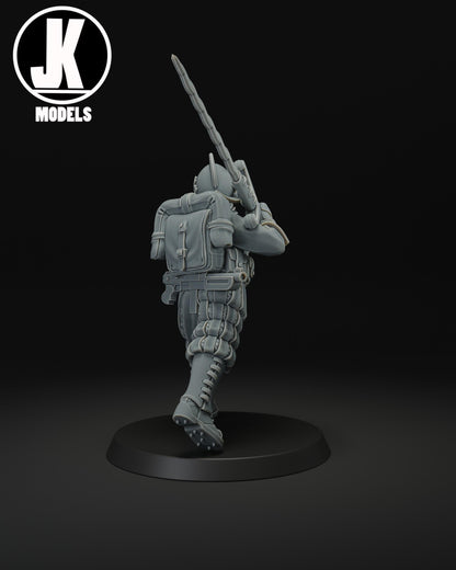 Papal Greatswordman Miniature - JK Remo Models