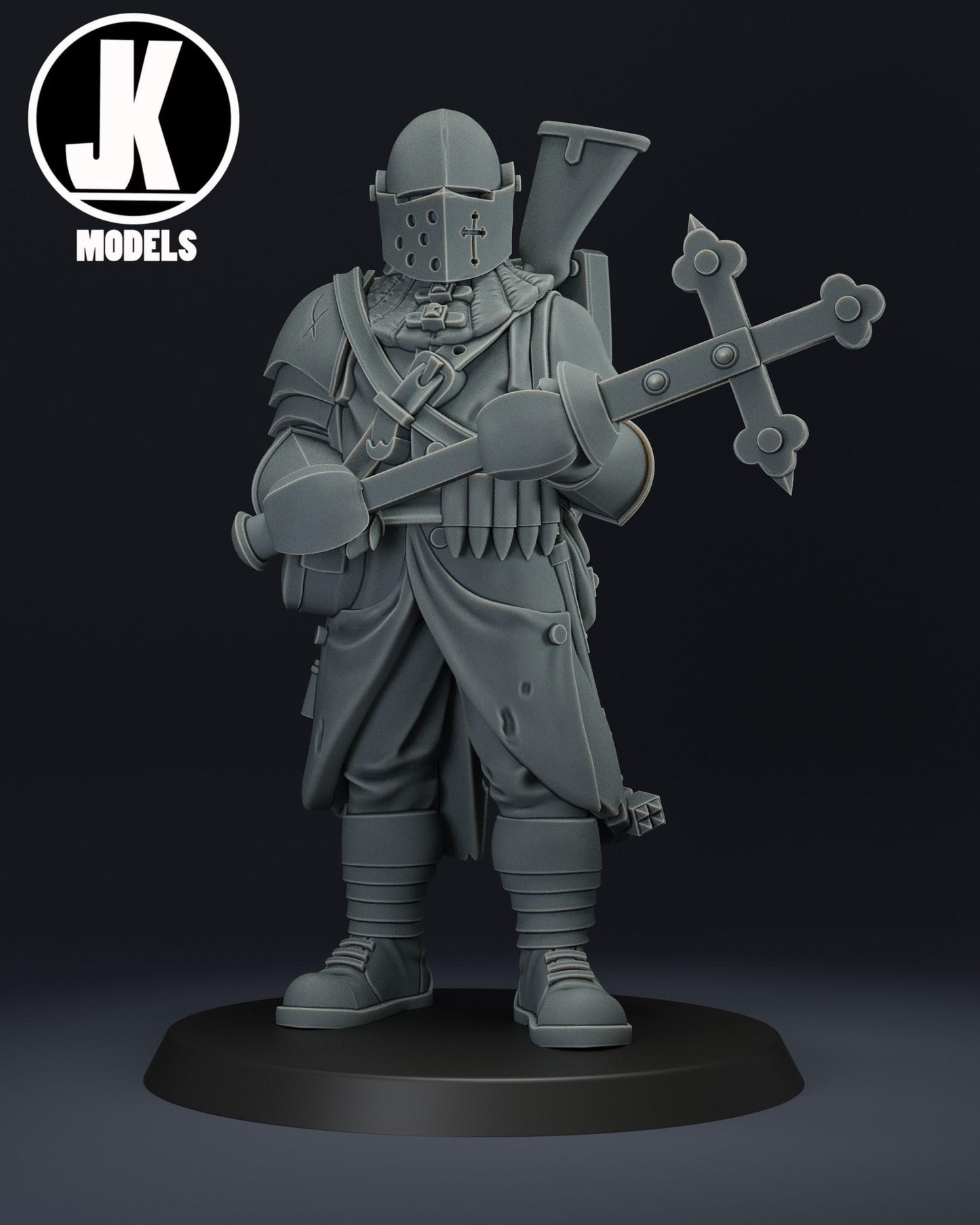 Trench Soldier with Cross-maul Miniature - JK Remo Models