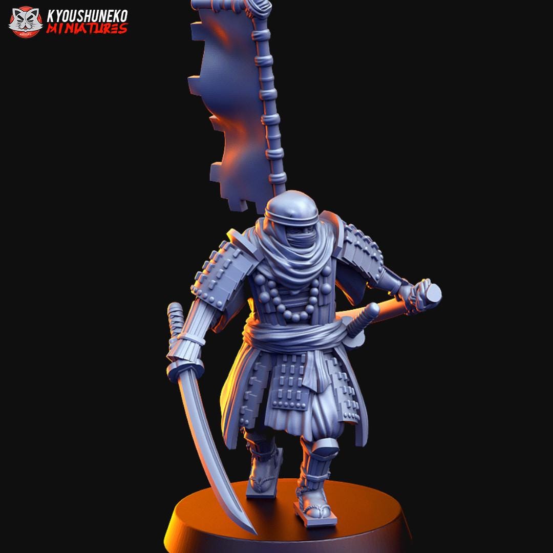 Sohei Monk Daimyo Miniature - by Kyoushuneko Miniatures