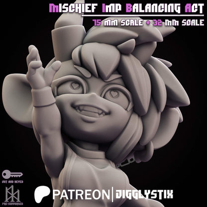 Mischief Imp Balancing Act Miniature - by Jigglystix