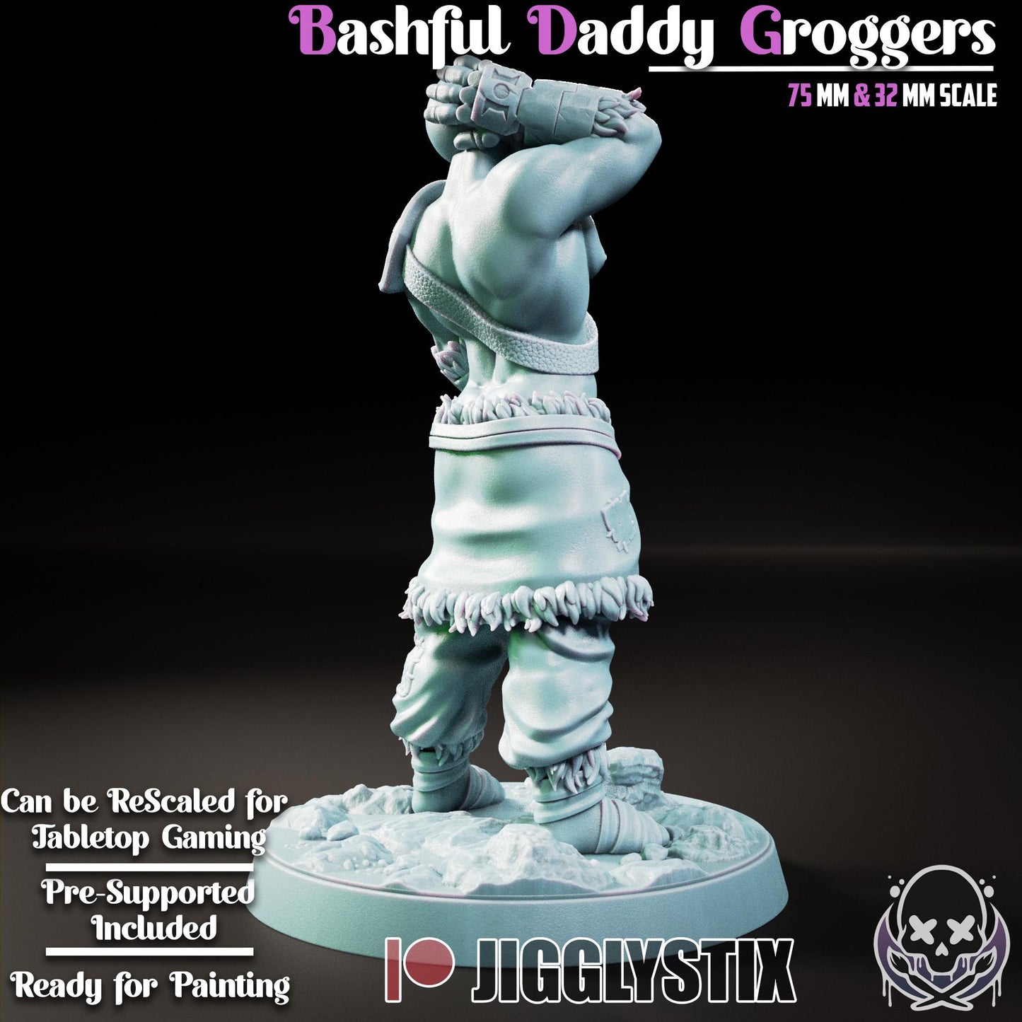 Bashful Daddy Groggers Miniature - by Jigglystix