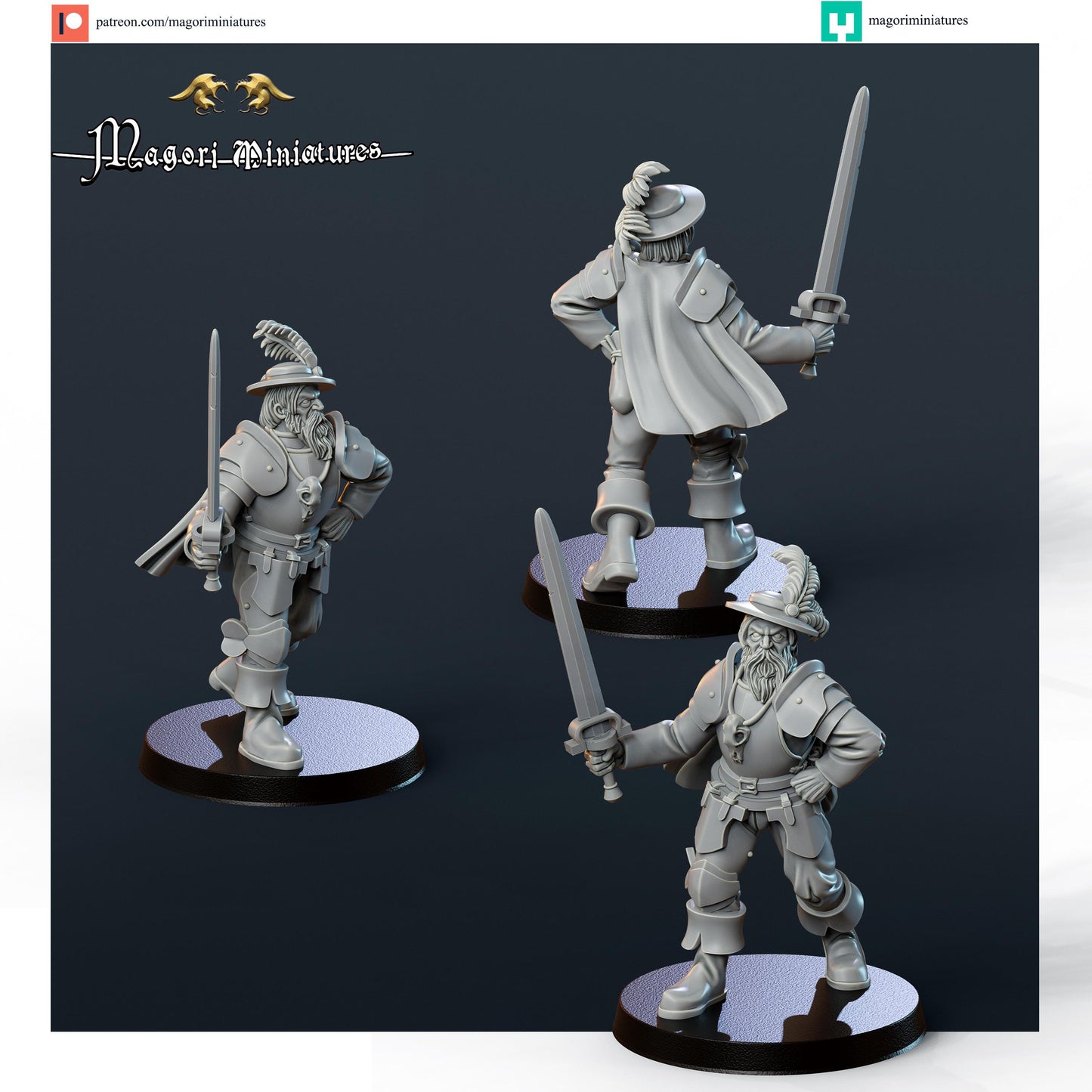 Freelance Knight Miniature - by Magori Miniatures