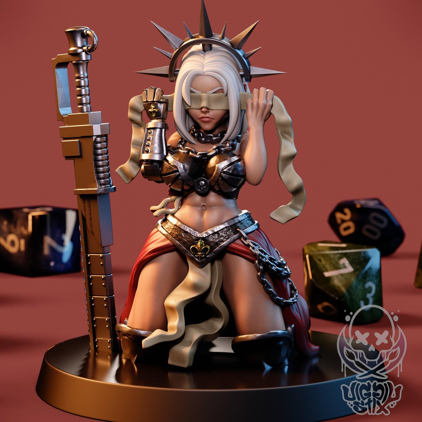 Repenting Fanatical Sister Miniature - by Jigglystix