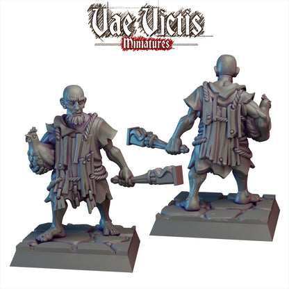 Old Man and his Chicken Miniature - by Vae Victis Miniatures
