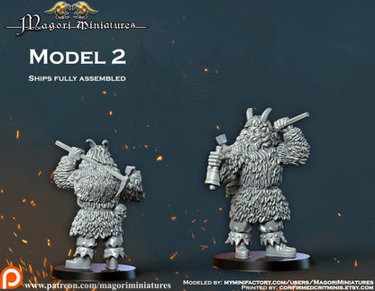Masked Forest Dweller Warband Miniatures - by Magori Miniatures