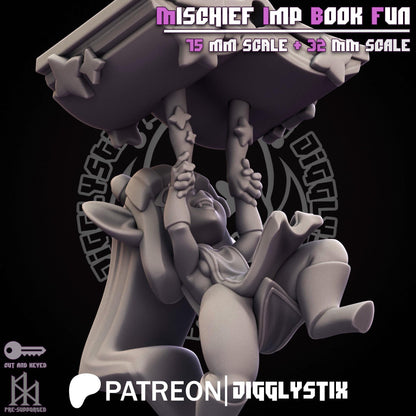 Mischief Imp Book Fun Miniature - by Jigglystix