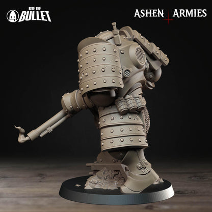 Holy Shogunate Heavy Infantry Shotgun Miniature - Ashen Armies by Bite the Bullet