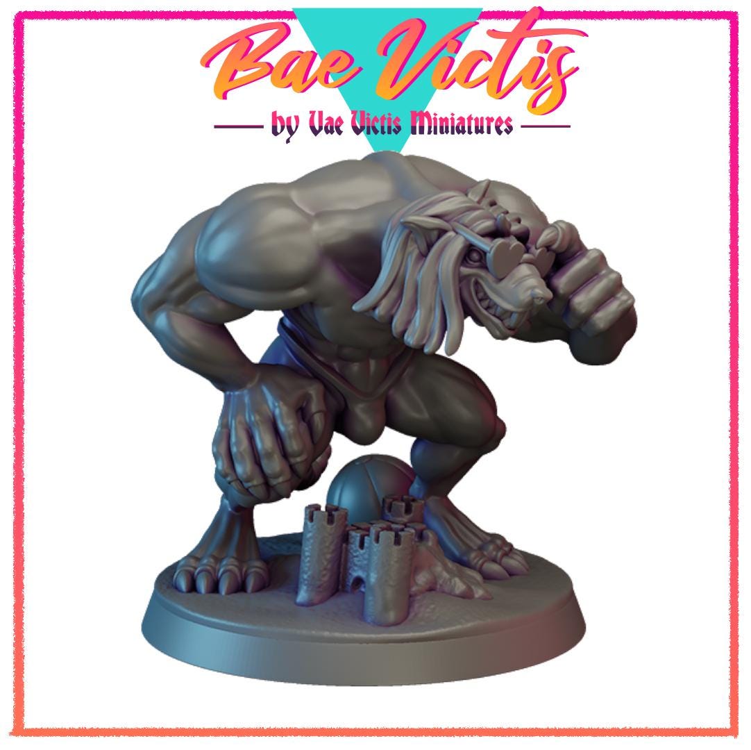 Rat Ogre Beach Hunk Bae Victis Figurine - by Vae Victis Miniatures