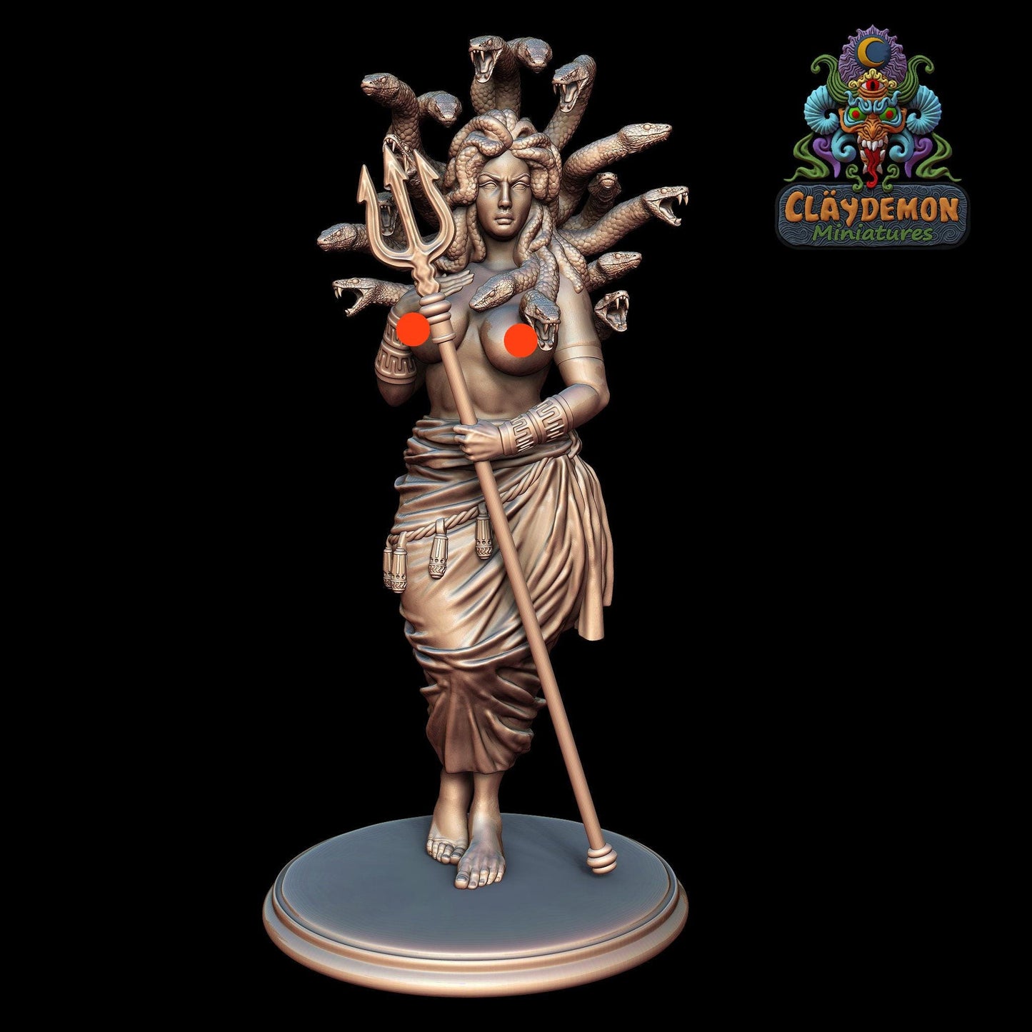 Medusa Miniature - by Claydemon Miniatures