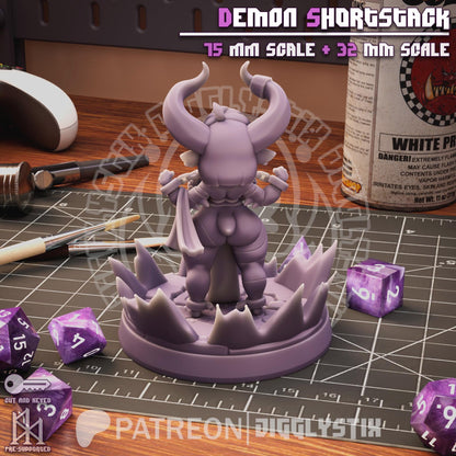 Demon Girl Shortstack Miniature - by Jigglystix
