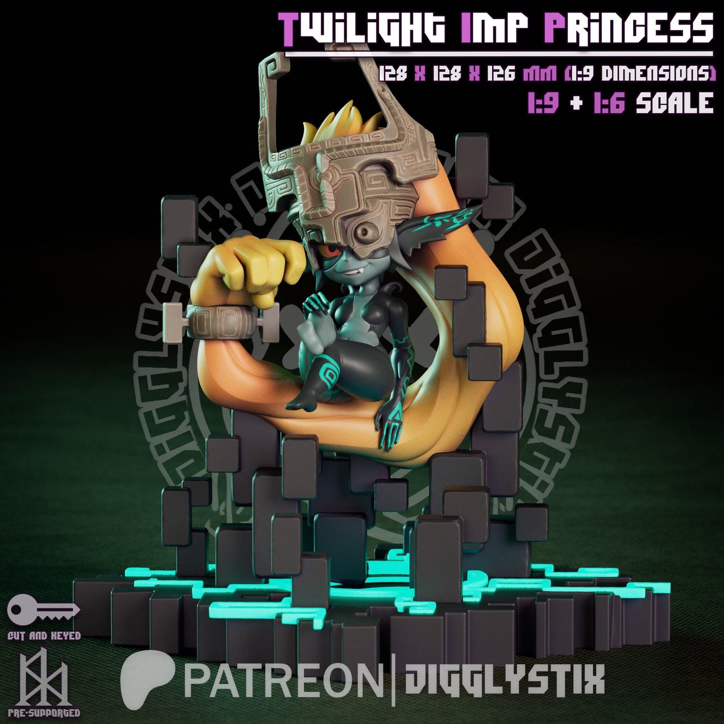 Twilight Imp Princess Miniature - by Jigglystix